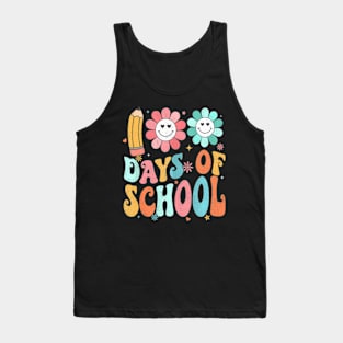 Groovy Happy 100Th Day Of School 100 Days Smarter Tank Top